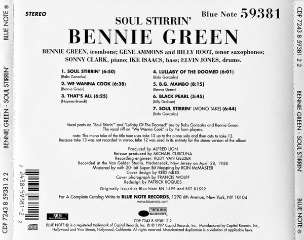 USED CD - Bennie Green – Soul Stirrin'