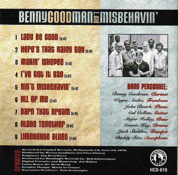 USED CD - Benny Goodman – Ain't Misbehavin'