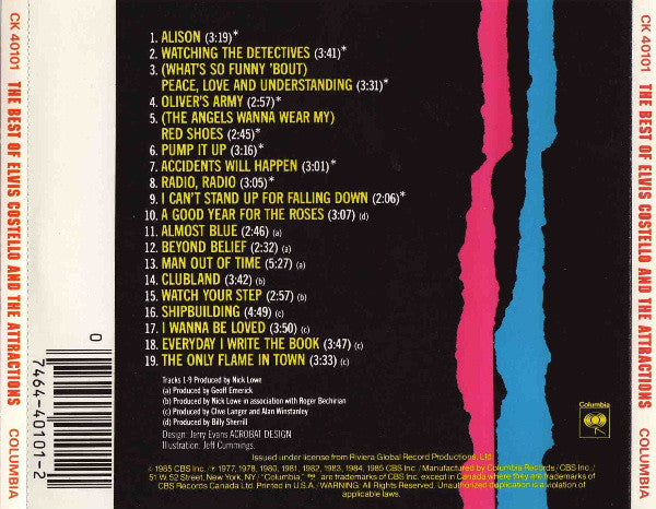 Elvis Costello And The Attractions – The Best Of  - USED CD