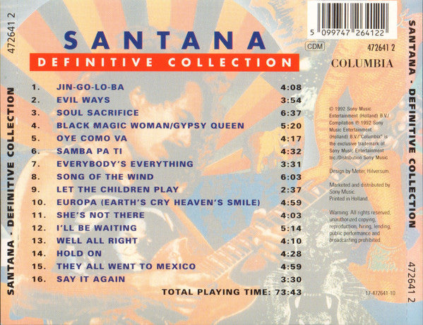 Santana – Definitive Collection - USED CD