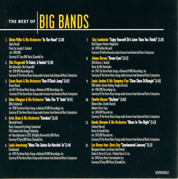 USED CD - Various – The Best Of Big Bands