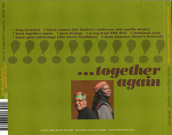 USED 2CD - Fred Anderson / Hamid Drake – Back Together Again