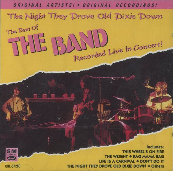 USED CD - The Band – The Night They Drove Old Dixie Down (The Best Of The Band Recorded Live In Concert!)
