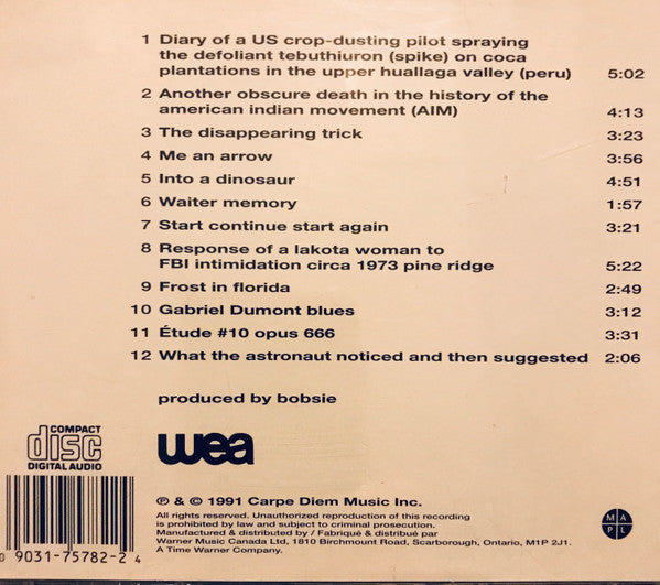 USED CD - Bob Wiseman – Presented By Lake Michigan Soda