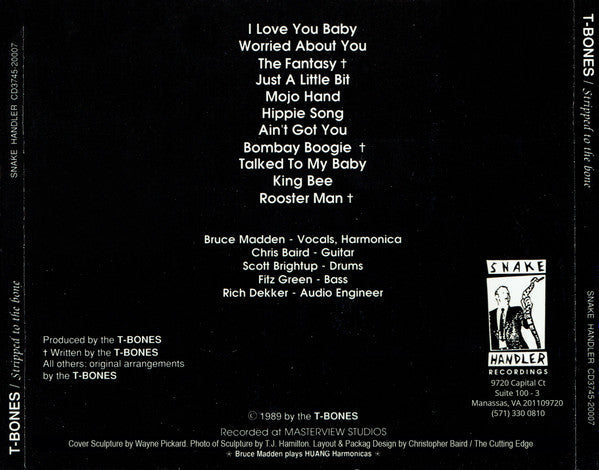 USED CD - T-Bones – Stripped To The Bone