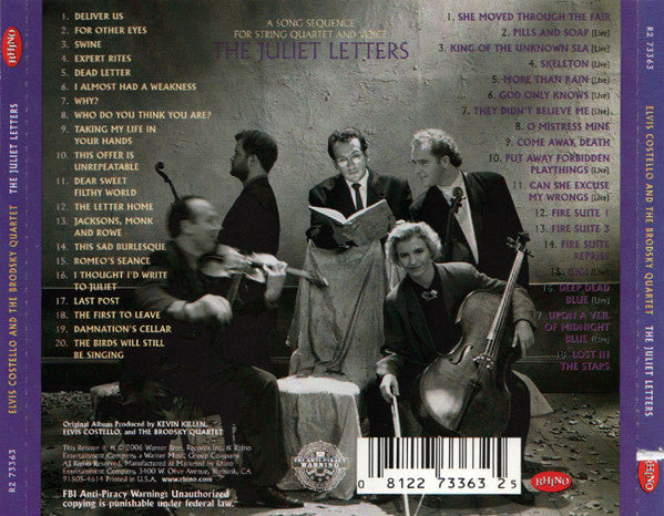 USED 2CD - Elvis Costello And The Brodsky Quartet – The Juliet Letters
