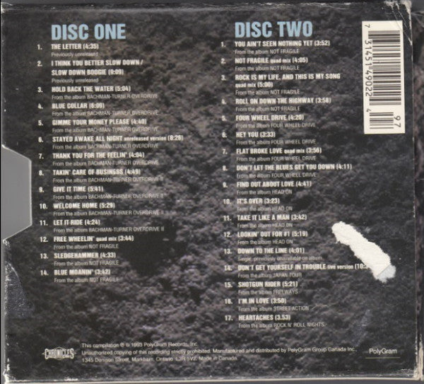 USED 2CD -Bachman-Turner Overdrive – The Anthology