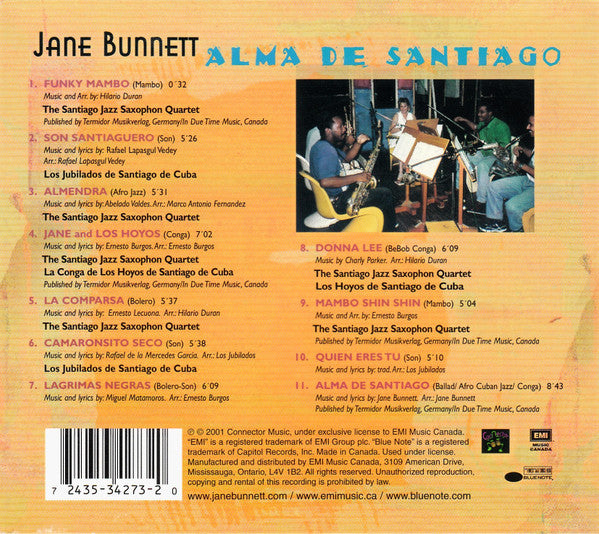USED CD - Jane Bunnett – Alma De Santiago