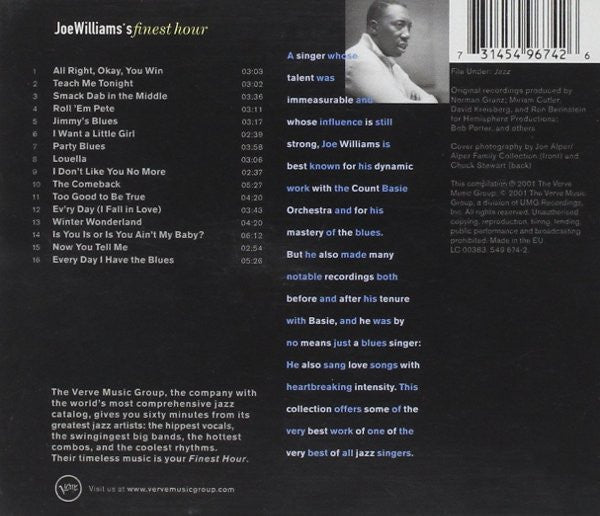 USED CD - Joe Williams – Joe Williams's Finest Hour