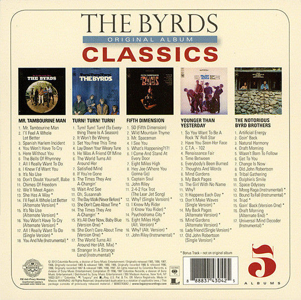 USED 5CD - The Byrds – Original Album Classics