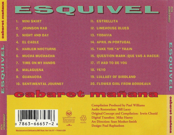 USED CD - Esquivel – Cabaret Mañana