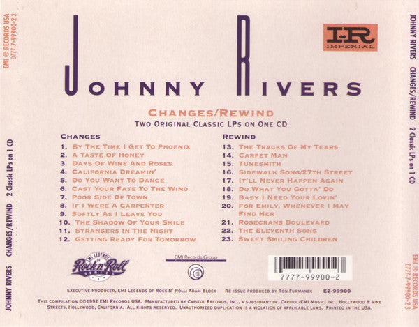 USED CD - Johnny Rivers – Changes/Rewind
