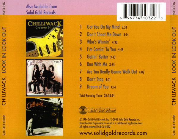 USED CD - Chilliwack – Look In, Look Out