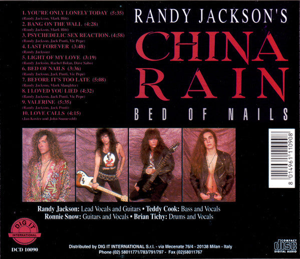 USED CD - Randy Jackson's China Rain – Bed Of Nails