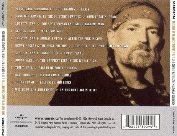 USED CD - Various – The Best Of Classic Country Vol. 3