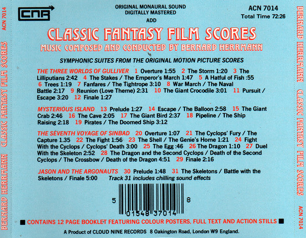 USED CD - Bernard Herrmann – Classic Fantasy Film Scores