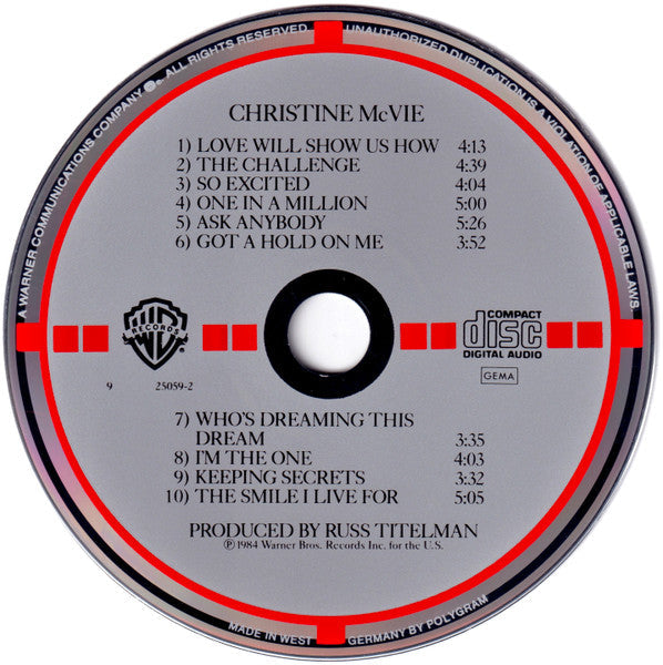 USED CD - Christine McVie – Christine McVie