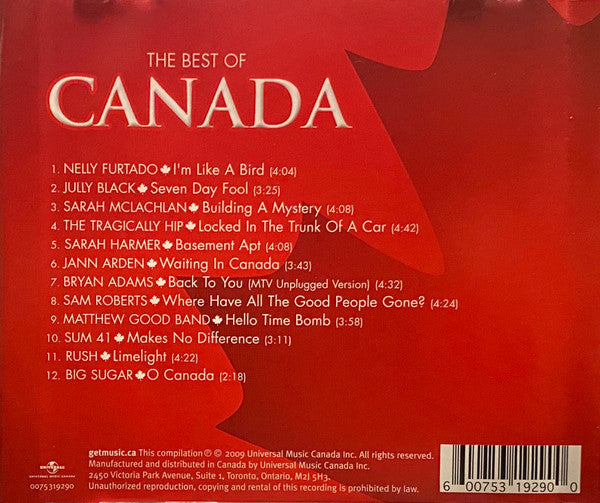 USED CD - Various – The Best Of Canada