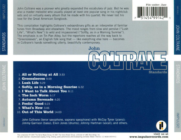 John Coltrane – Standards - USED CD