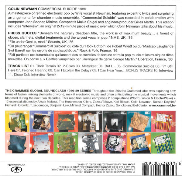 USED CD - Colin Newman – Commercial Suicide