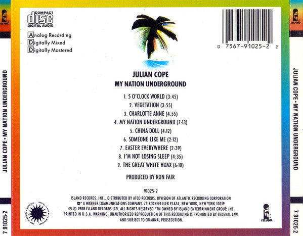 USED CD - Julian Cope – My Nation Underground