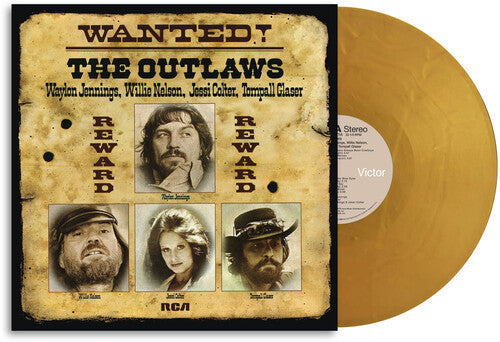 Waylon Jennings & Nelson Colter Glaser - (PRESALE 8/28/26) WANTED! The Outlaws (150G GOLD VINYL LP SONY LEGACY 2026) | NEW Good (G)