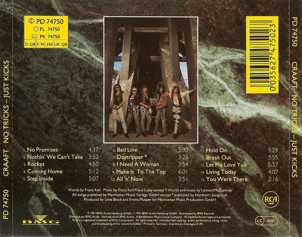 USED CD - Craaft – No Tricks - Just Kicks