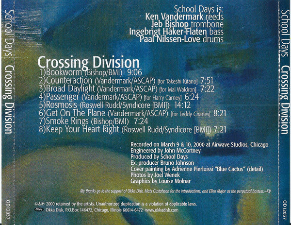 USED CD - School Days – Crossing Division