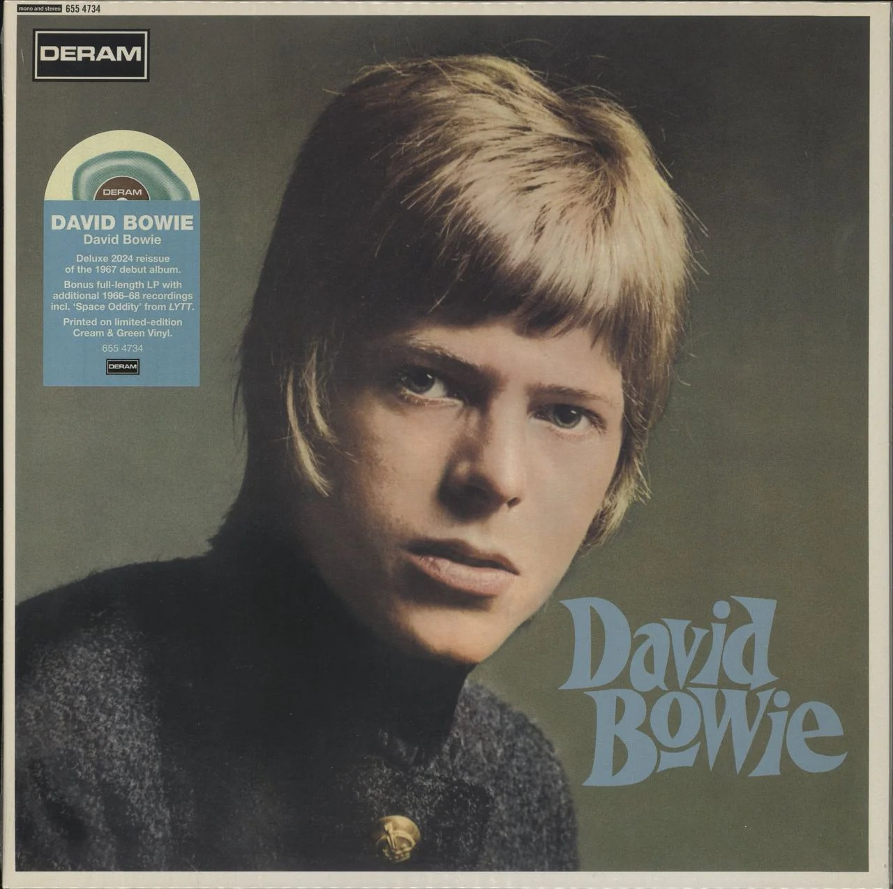 David Bowie - David Bowie (Limited Edition, Cream & Green Swirl Colored Vinyl) (2 Lp's) |