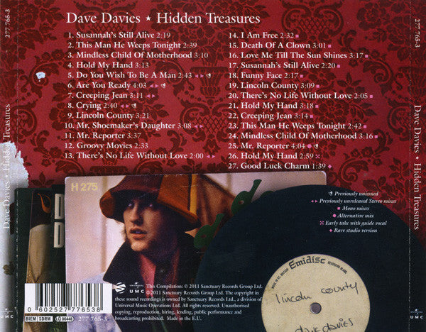 USED CD - Dave Davies – Hidden Treasures