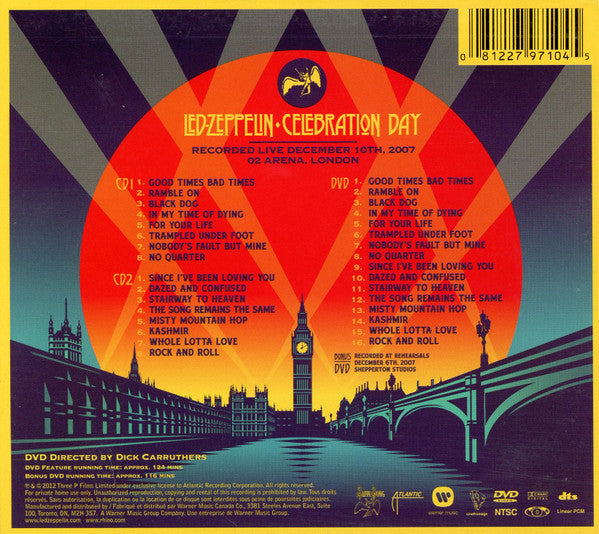 USED 2CD/2DVD - Led Zeppelin – Celebration Day