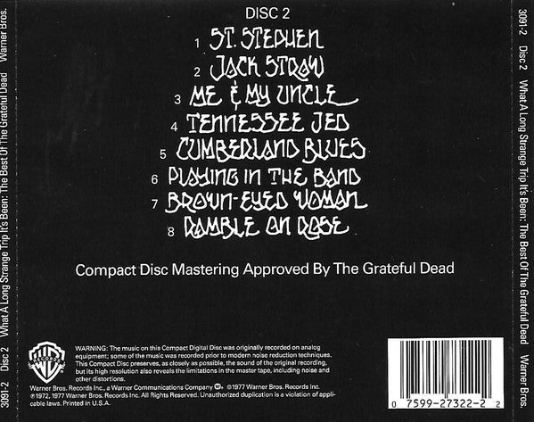 USED 2CD - Grateful Dead – What A Long Strange Trip It's Been: The Best Of The Grateful Dead