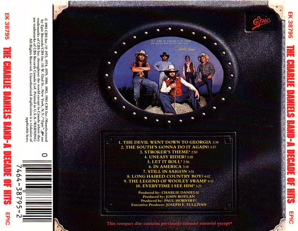 USED CD - The Charlie Daniels Band – A Decade Of Hits