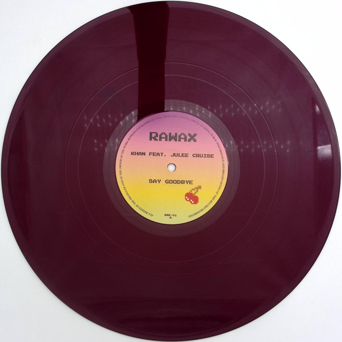Khan feat. Julee Cruise - Say Goodbye (PURPLE VINYL 12" Rawax Records RXK-01P) | NEW Mint (M) Mint (M)