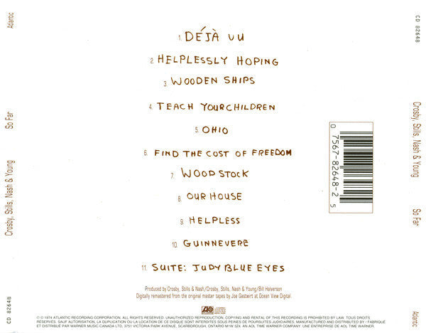 USED CD - Crosby, Stills, Nash & Young – So Far