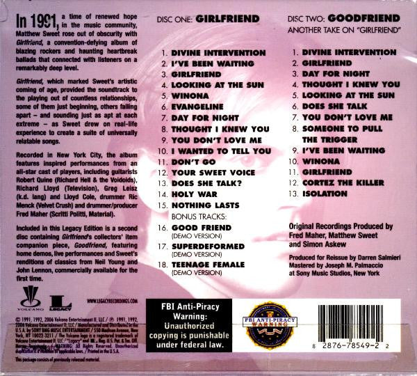 USED 2CD - Matthew Sweet – Girlfriend