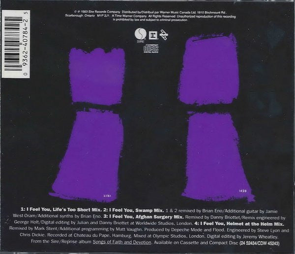 USED CD SINGLE - Depeche Mode – I Feel You