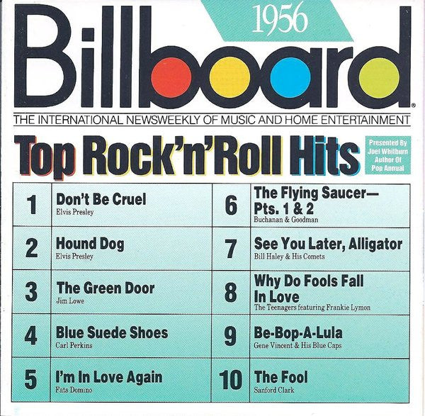 USED CD - Various – Billboard Top Rock'N'Roll Hits - 1956