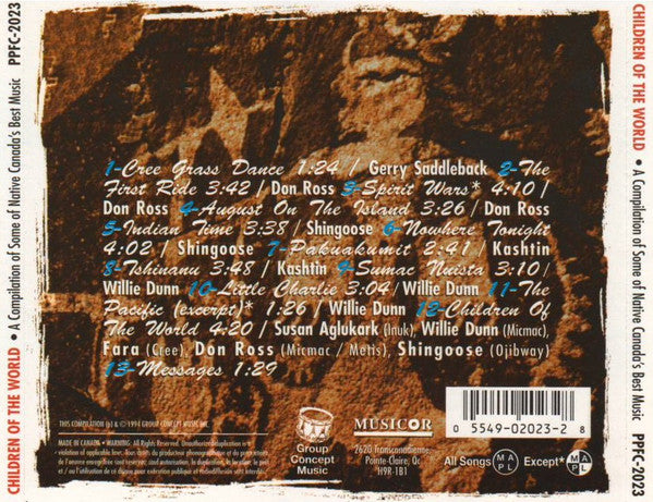 USED CD - Various – Children Of The World (A Compilation Of Some Of Native Canada's Best Music)