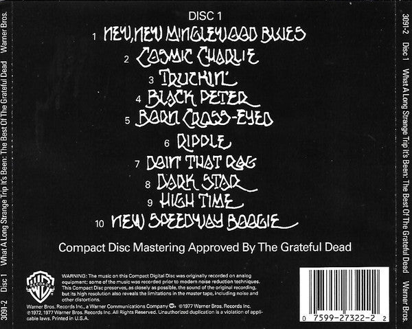 USED 2CD - Grateful Dead – What A Long Strange Trip It's Been: The Best Of The Grateful Dead