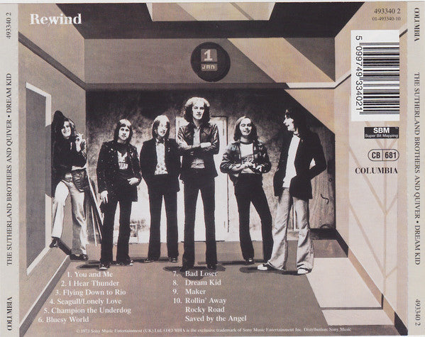 USED CD - The Sutherland Brothers And Quiver – "Dream Kid"