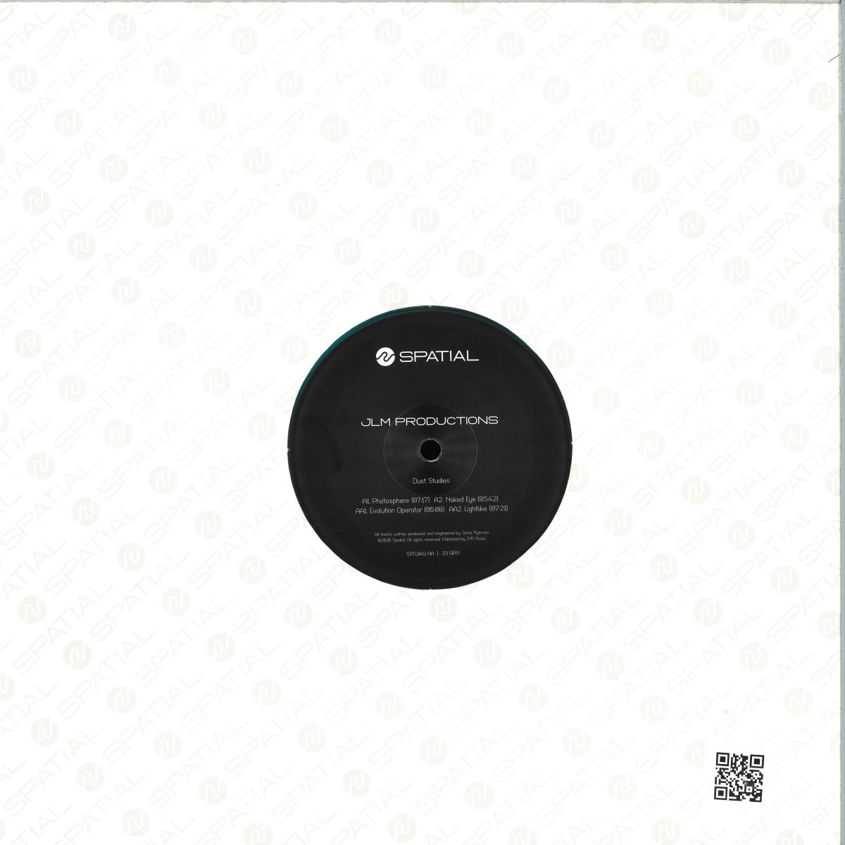 JLM Productions - Dust Studies (TEAL VINYL 12" Spatial SPTL049) | NEW Mint (M) Mint (M)