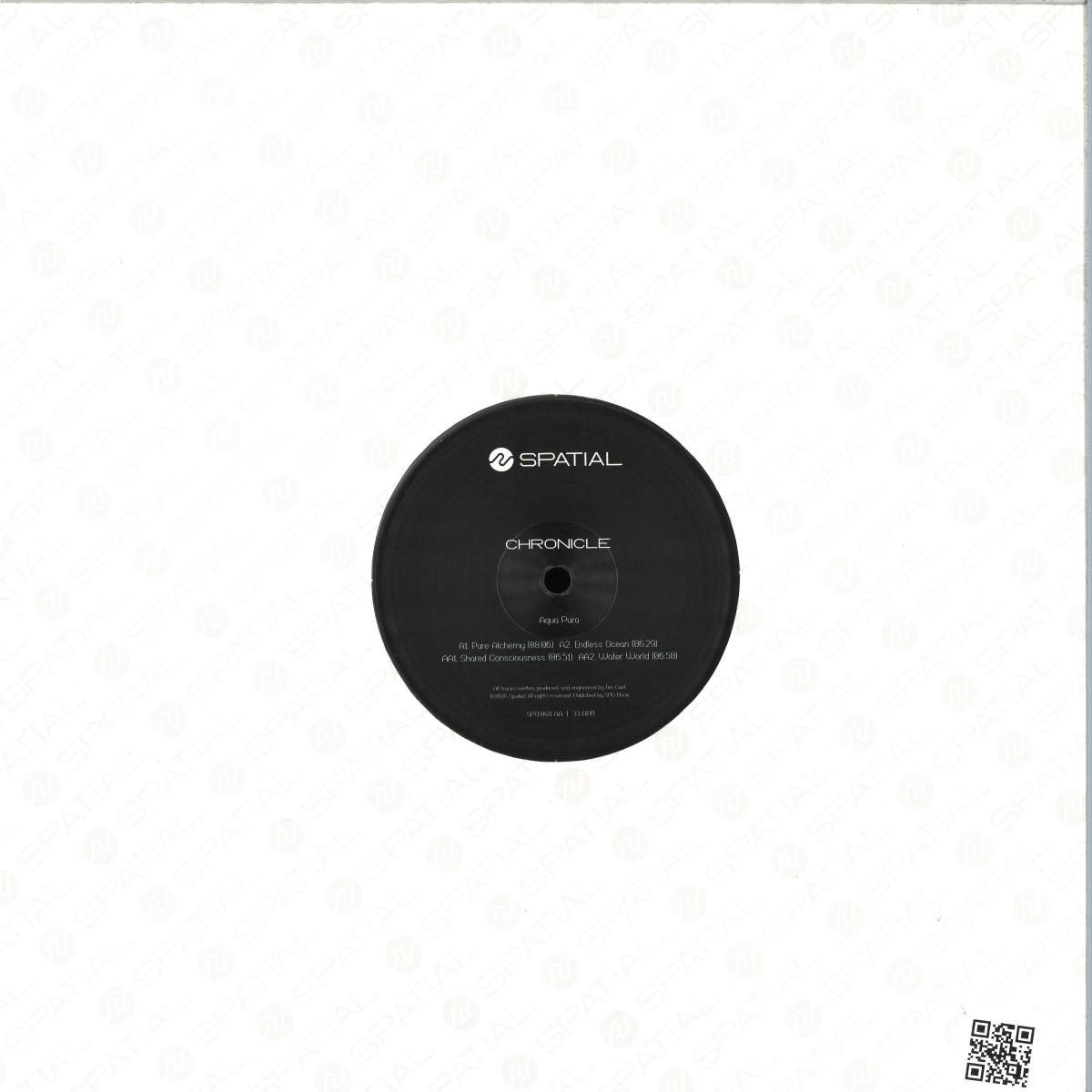 Chronicle - Aqua Pura (CLEAR VINYL 12" Spatial SPTL048) | NEW Mint (M) Mint (M)