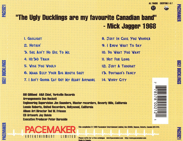 USED CD - The Ugly Ducklings – Too Much Too Soon