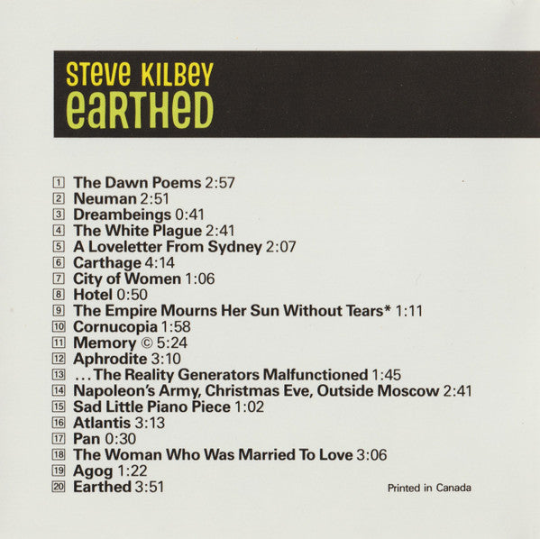 USED CD - Steve Kilbey – Earthed