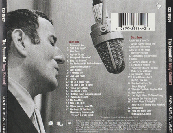 USED 2CD - Tony Bennett – The Essential Tony Bennett
