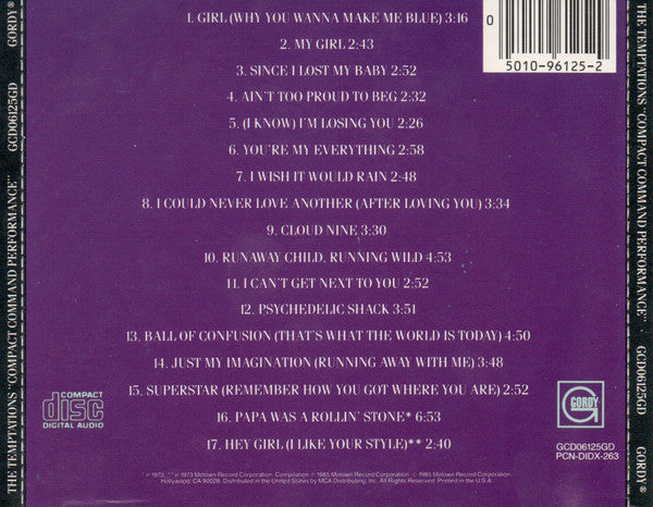 USED CD - The Temptations – 17 Greatest Hits