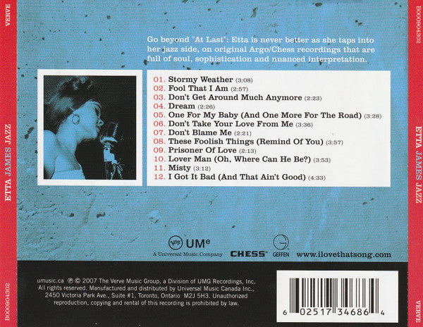 USED CD - Etta James – Time After Time