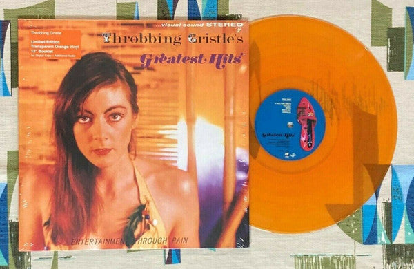 Throbbing Gristle - Throbbing Gristle's Greatest Hits (Entertainment Through Pain)(ORANGE VINYL LP Mute TGLP7) | NEW