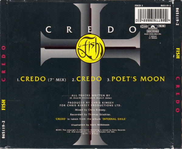 USED CD SINGLE - Fish – Credo